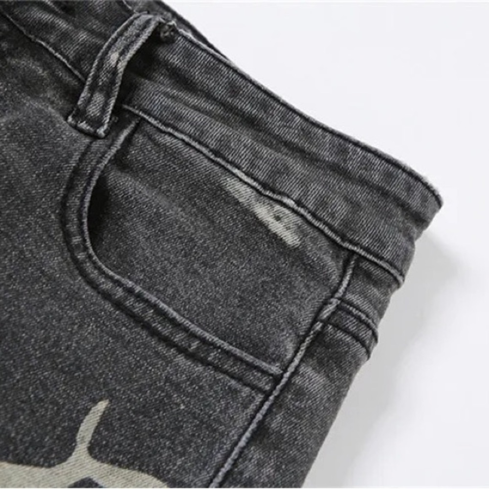 Paint Splash Ripped Jeans (L) - Picture 3 of 5